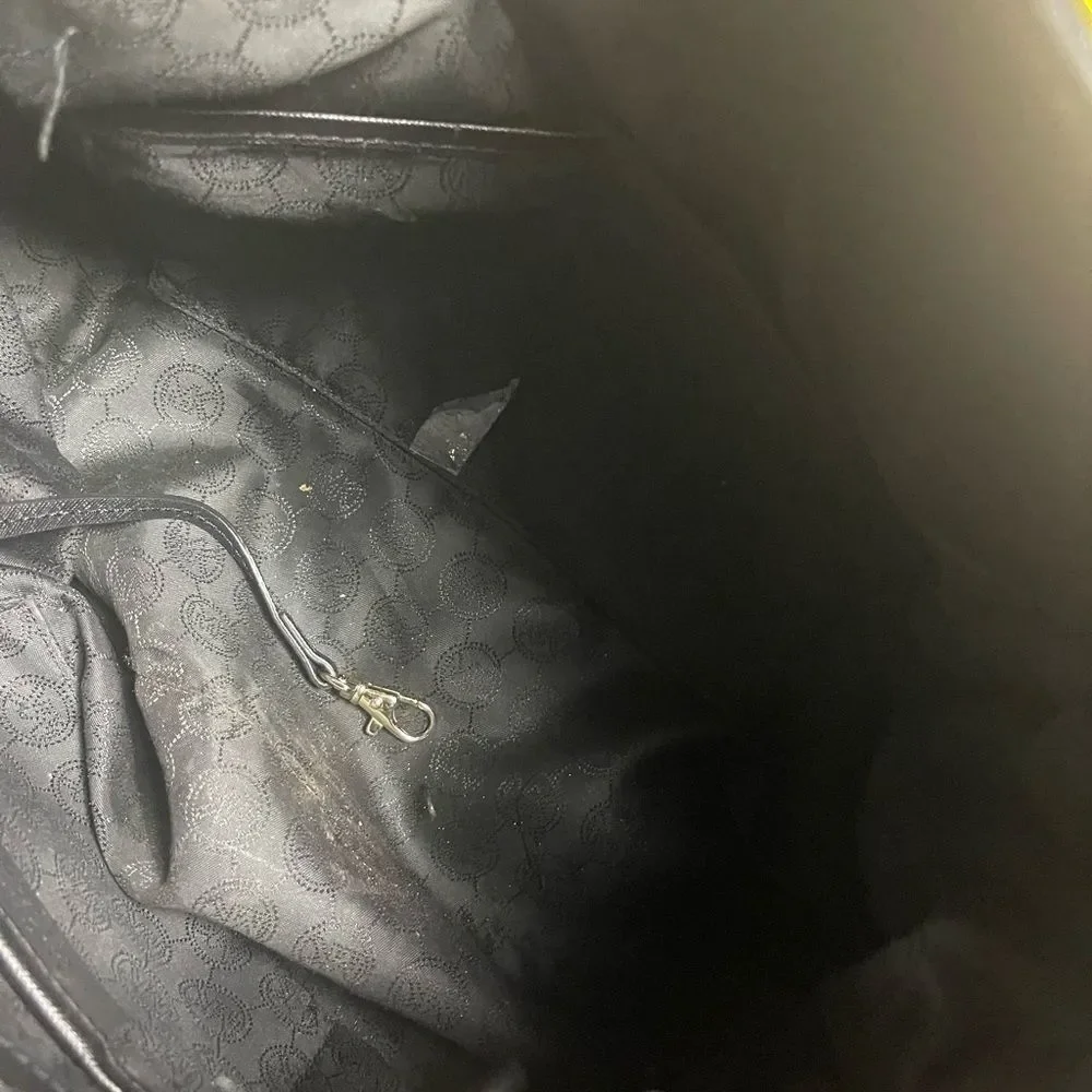 MICHAEL KORS Hamilton Saffiano Leather Black Satchel/shoulder bag.